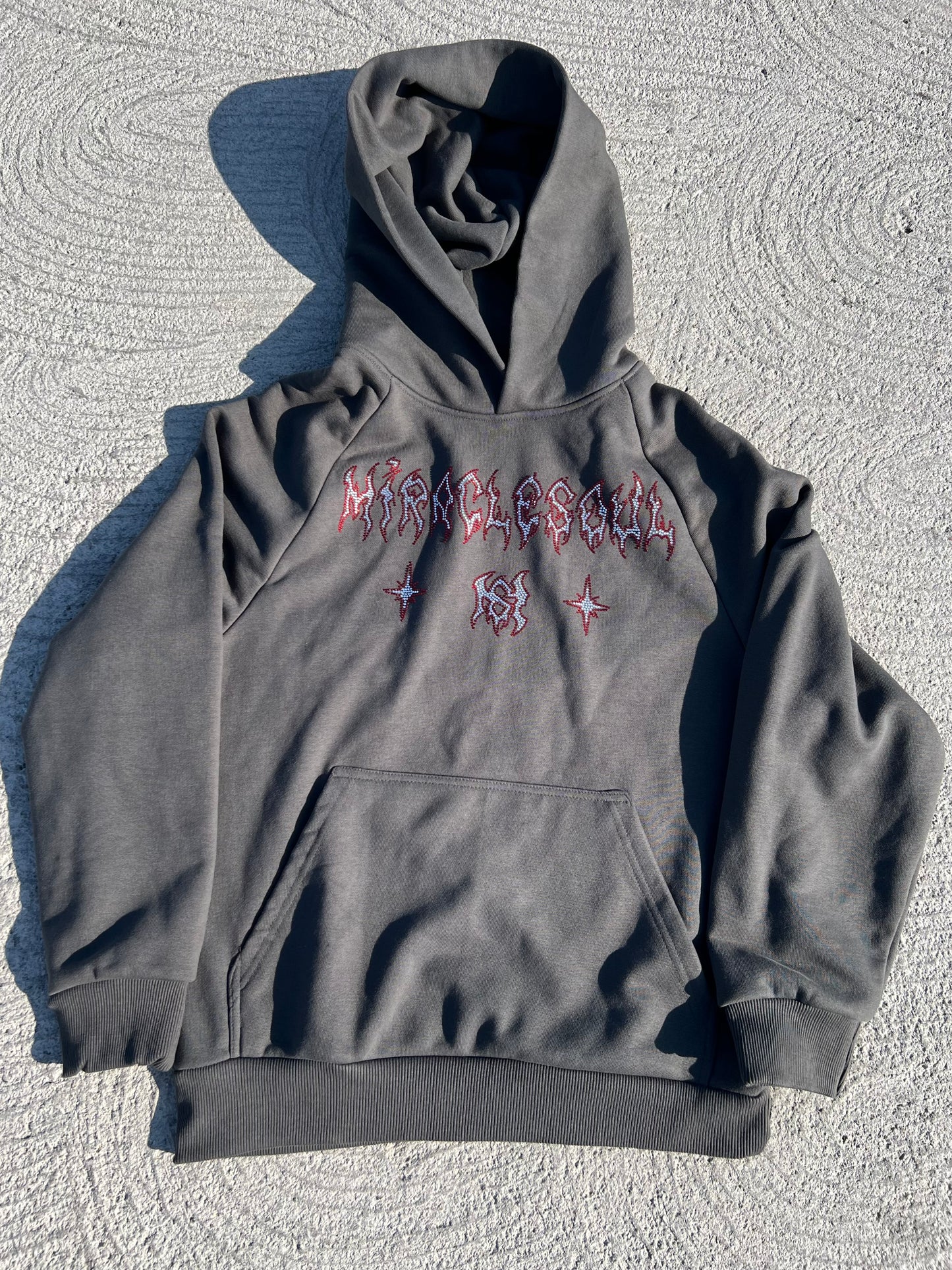 Grey RockStar Hoodie
